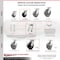 Service Caster 5 Inch Kingpinless Polyolefin Wheel Caster Swivel Locks 2 Rigid SCC, 2PK SCC-KP30S520-POR-BSL-2-R-2 - alternate 2